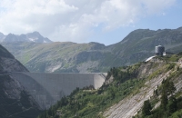 Blick auf die Malta Staumauer