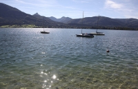 Glitzernde Sonne am Wolfgangsee