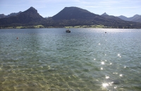 Glitzernde Sonne am Wolfgangsee