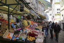 Markt im Zentrum von Bozen