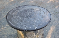 Schild bei der kleinen Kirche von Parkstein