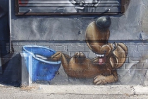 Street Art auf der East Side Gallery