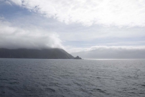 Der erste Zipfel der Südinsel ist zu sehen