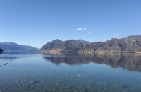 Lake Hawea vom Campingplatz