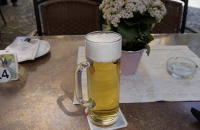 Der erste Radler zischte schnell runter