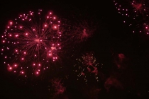 Feuerwerk über dem Bodensee