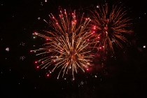 Feuerwerk über dem Bodensee