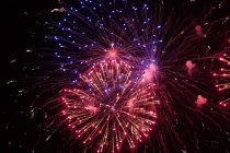 Feuerwerk über dem Bodensee