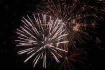 Feuerwerk über dem Bodensee