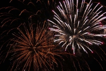 Feuerwerk über dem Bodensee