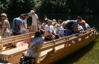 Die traditionelle Fahrt mit einer Plätte