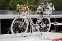 Originelle Werbung für einen Radverleih